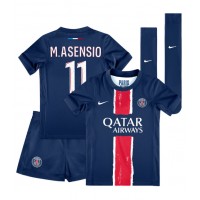 Maglie da calcio Paris Saint-Germain Marco Asensio #11 Prima Maglia Bambino 2024-25 Manica Corta (+ Pantaloni corti)